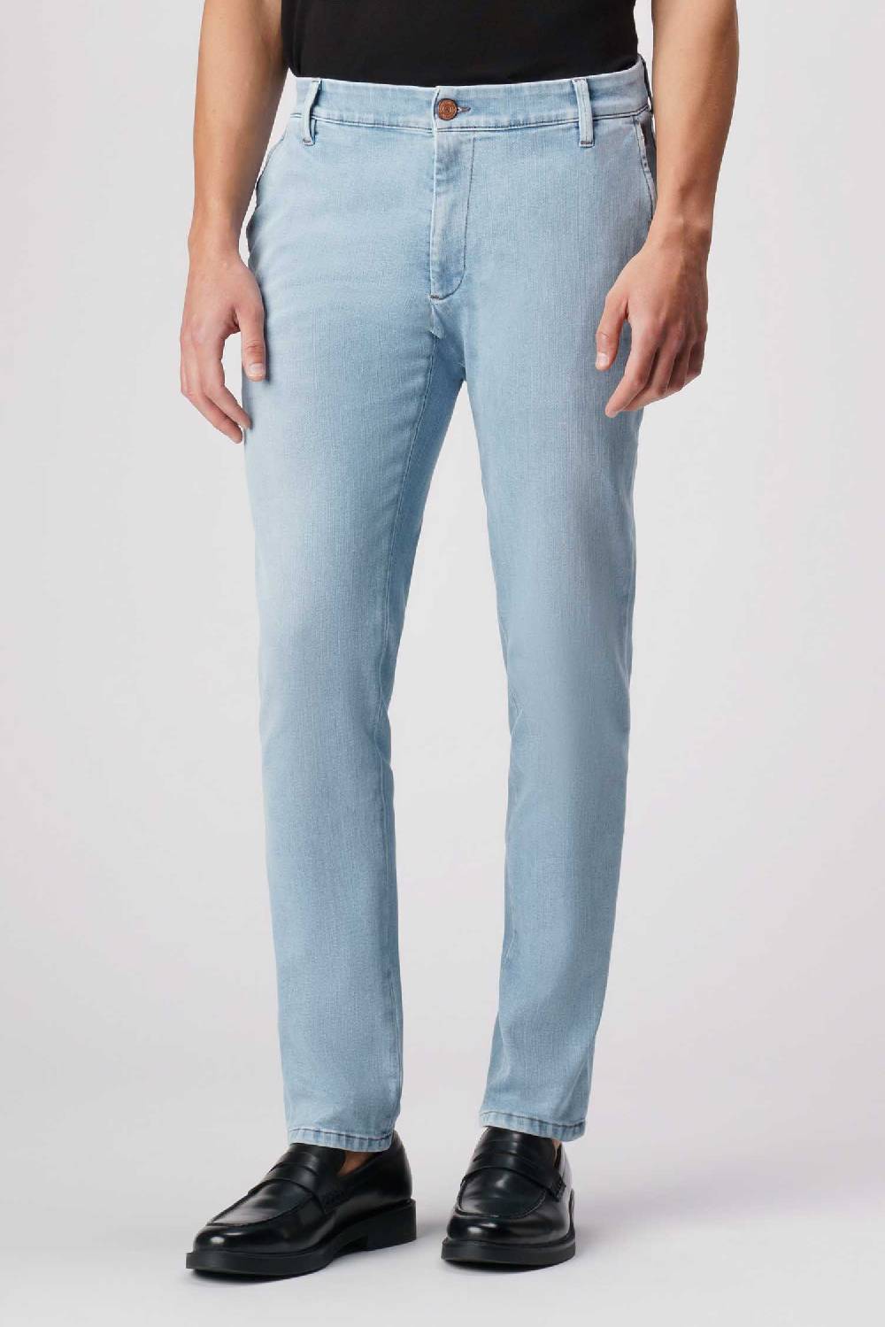 Jeckerson Jack- Pantalone chino in comfort denim blu chiaro In Saldo
