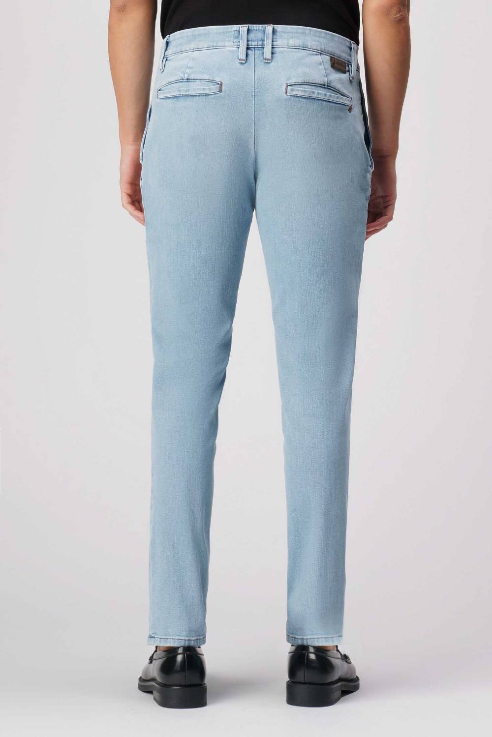 Jeckerson Jack- Pantalone chino in comfort denim blu chiaro In Saldo