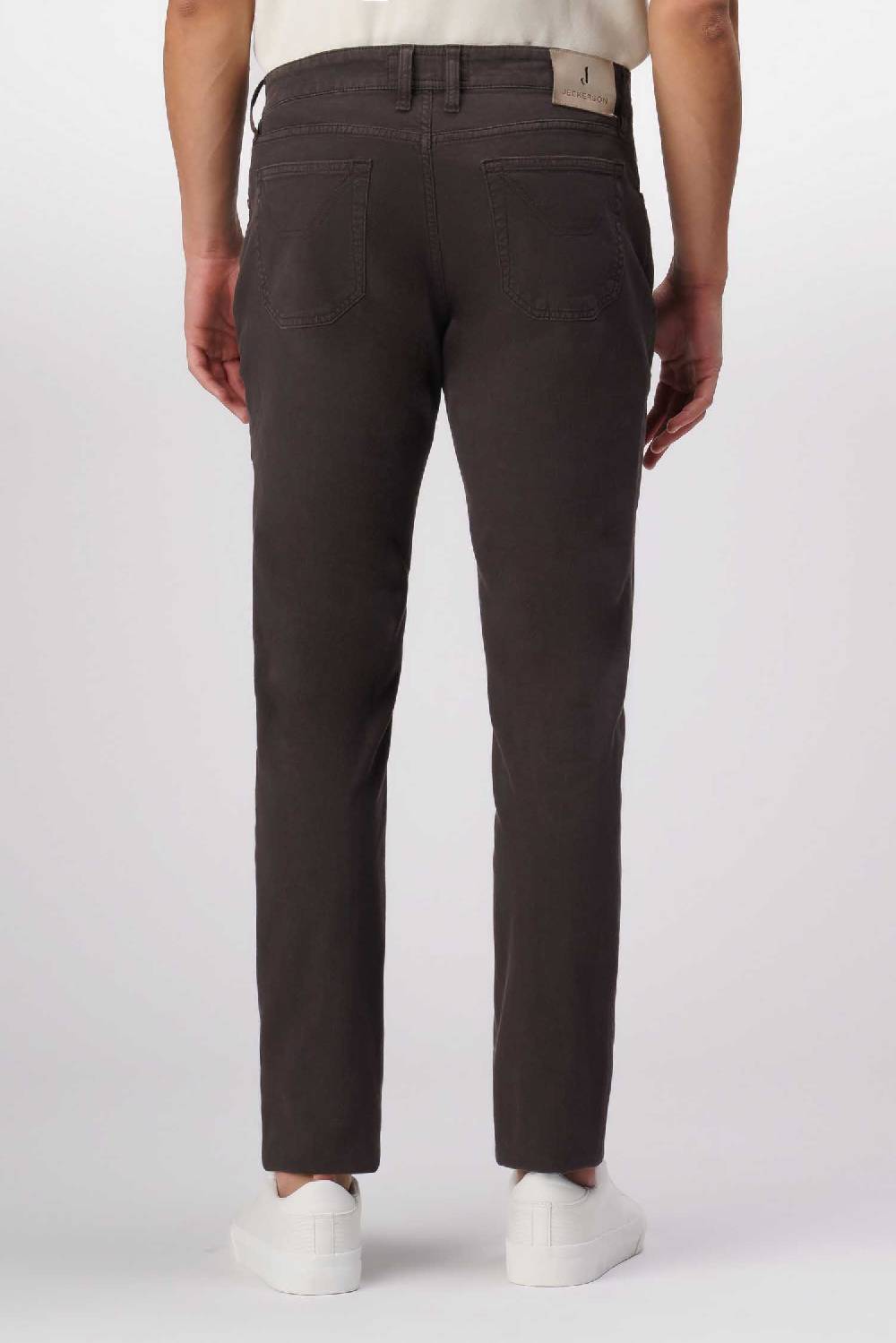 Jeckerson John - Pantalone 5 tasche con toppa in nido d'ape marrone Acquista Ora