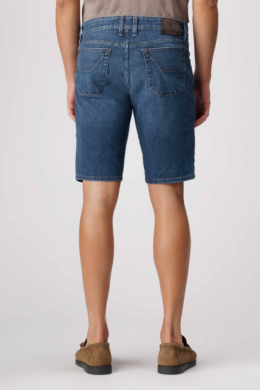 Jeckerson Jayden - Bermuda con toppa in comfort denim blu chiaro Presa