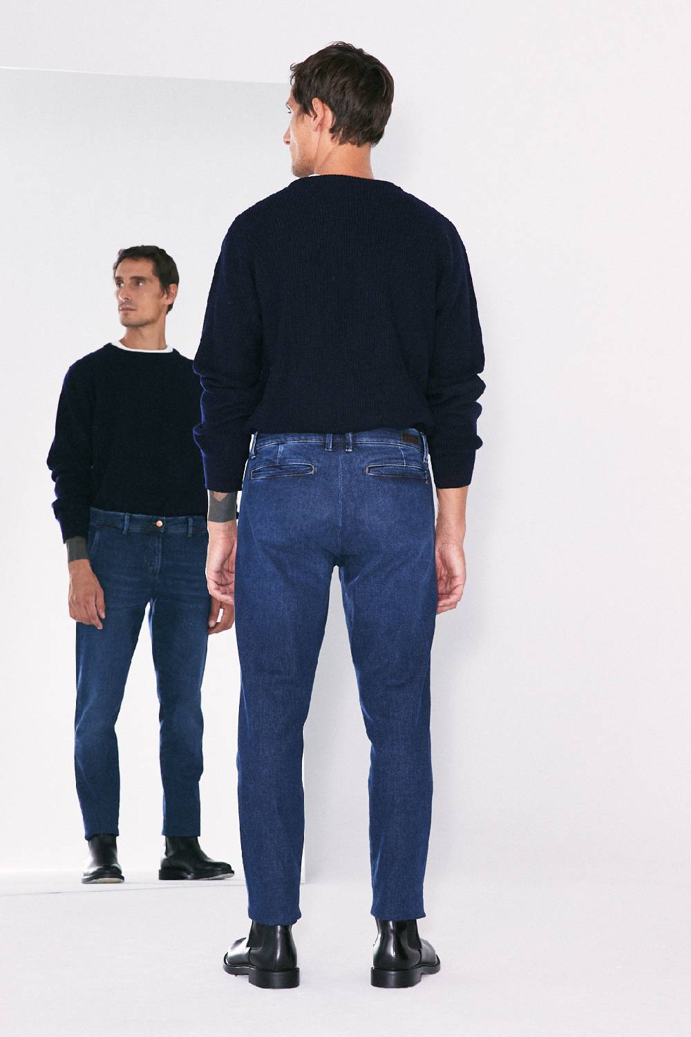Jeckerson Chino tasca america in denim blu scuro Economico
