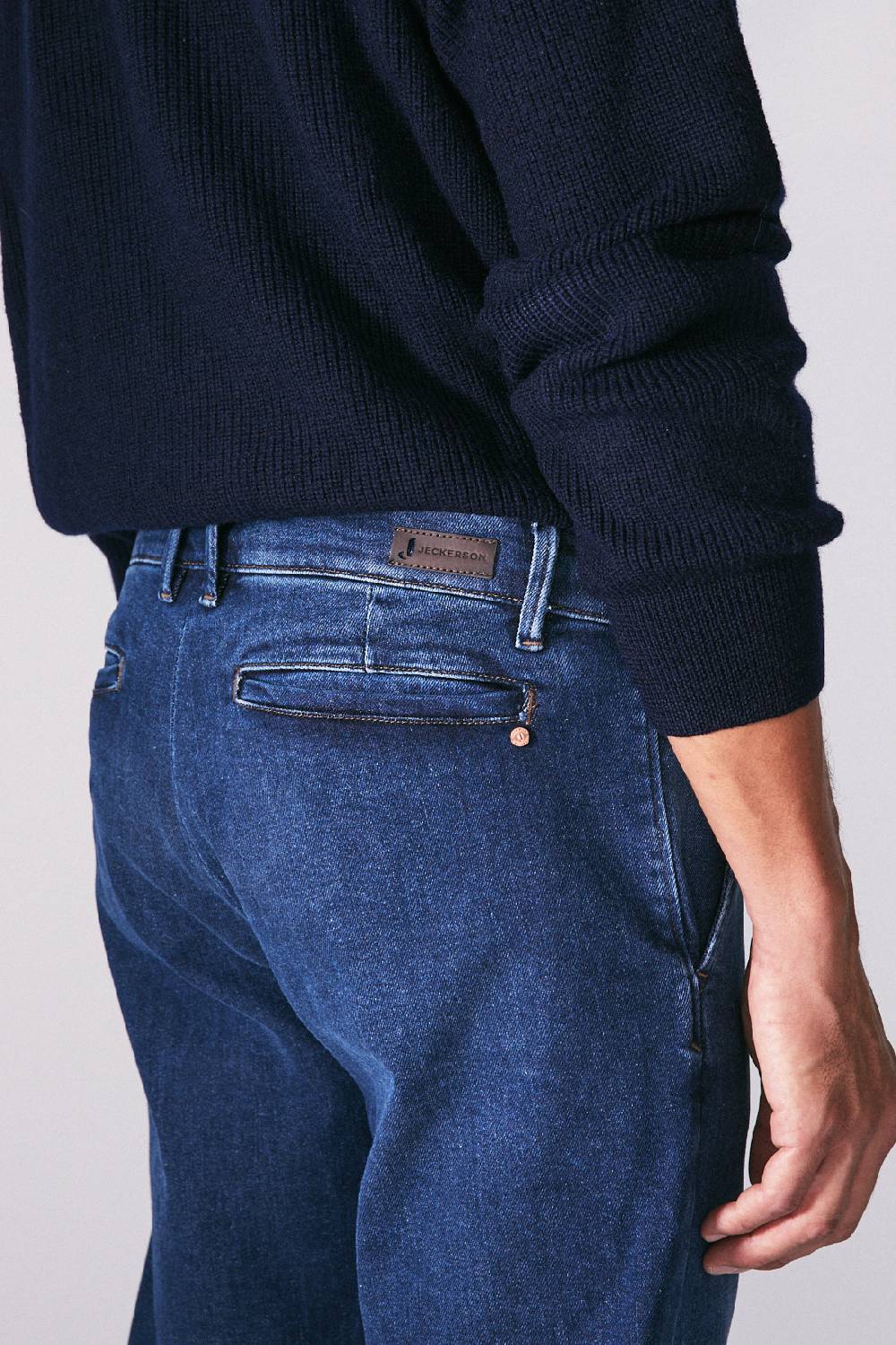 Jeckerson Chino tasca america in denim blu scuro Economico