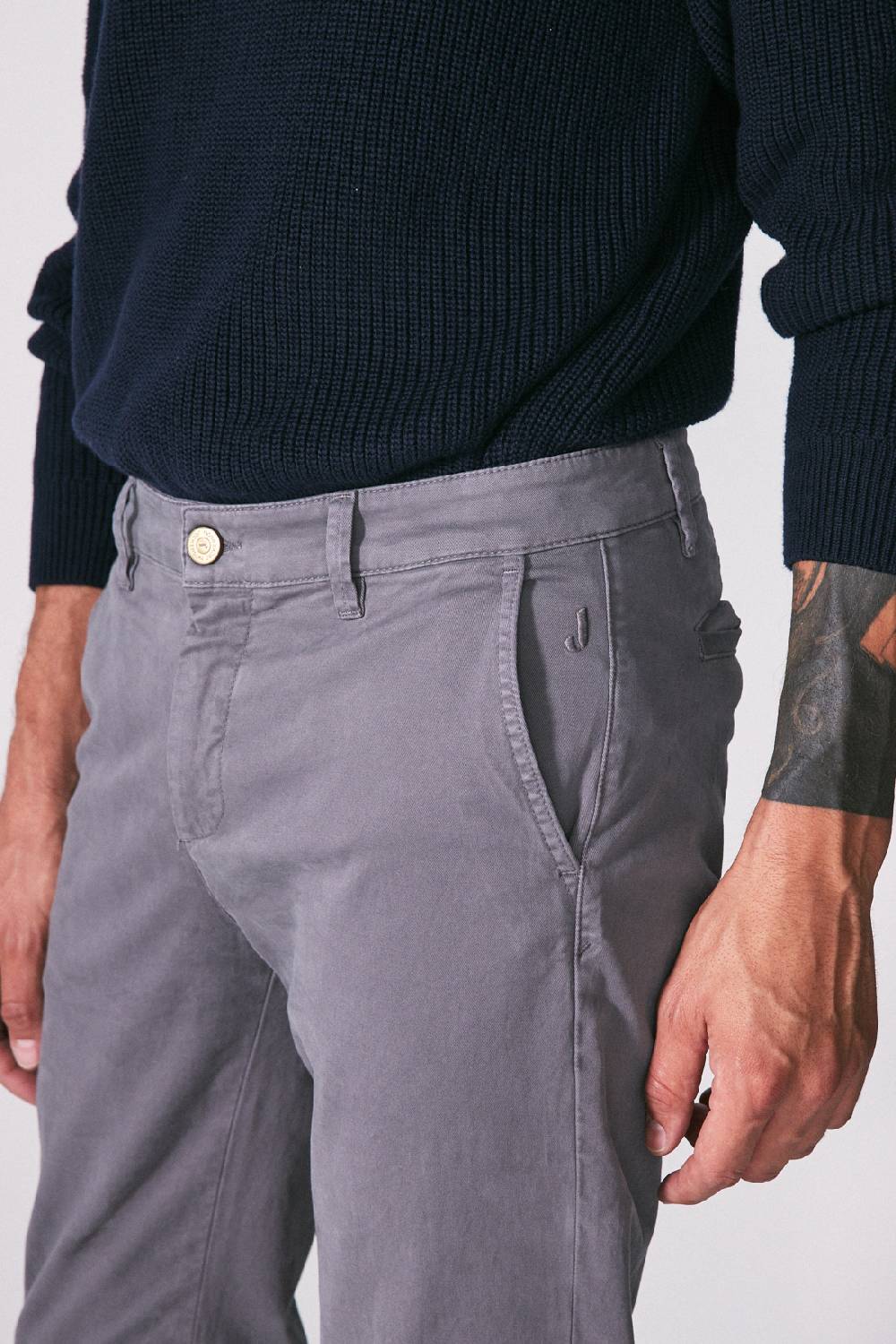 Jeckerson Chino slim fit in gabardina stretch Online