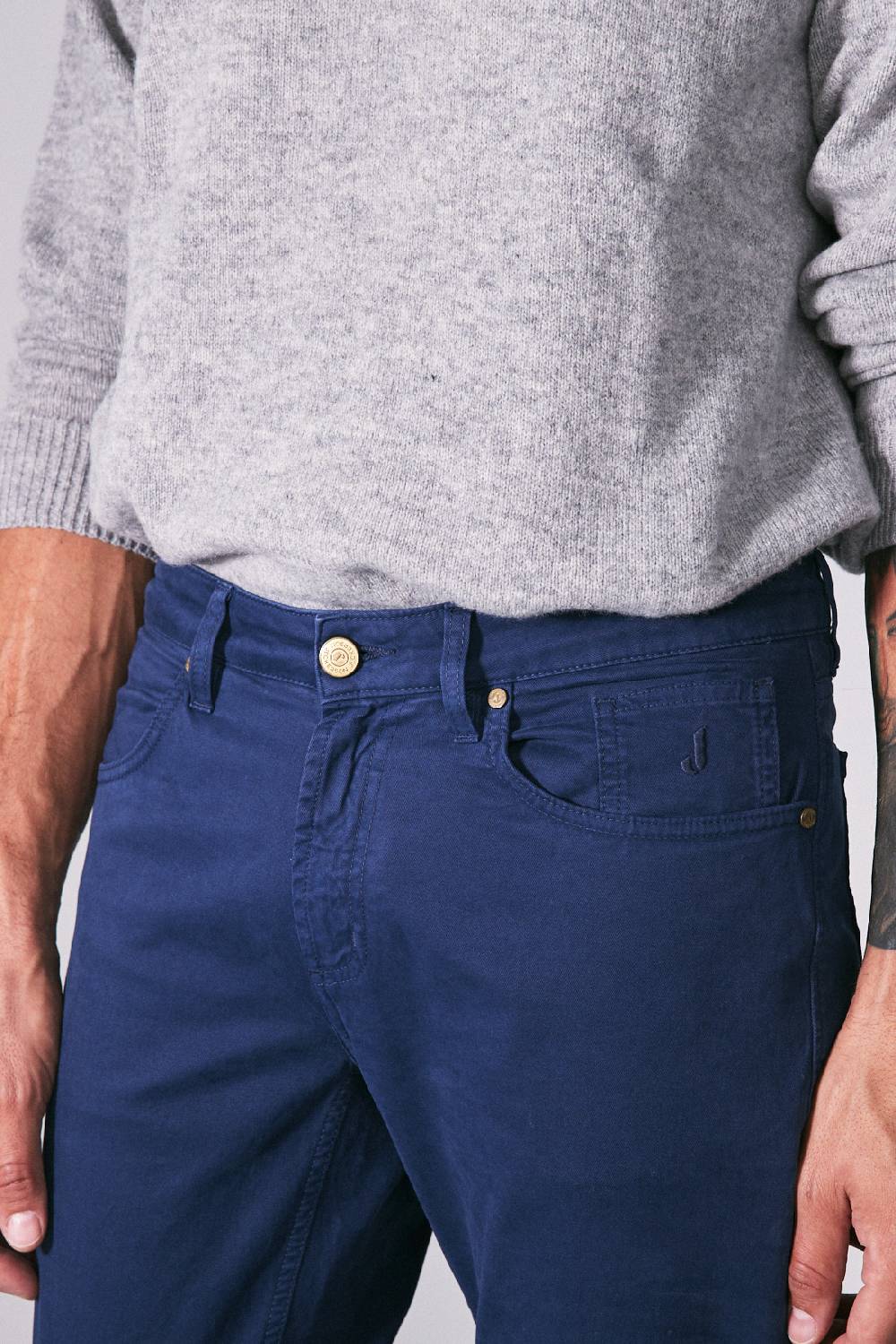 Jeckerson Pantalone skinny in gabardina stretch Hotsell