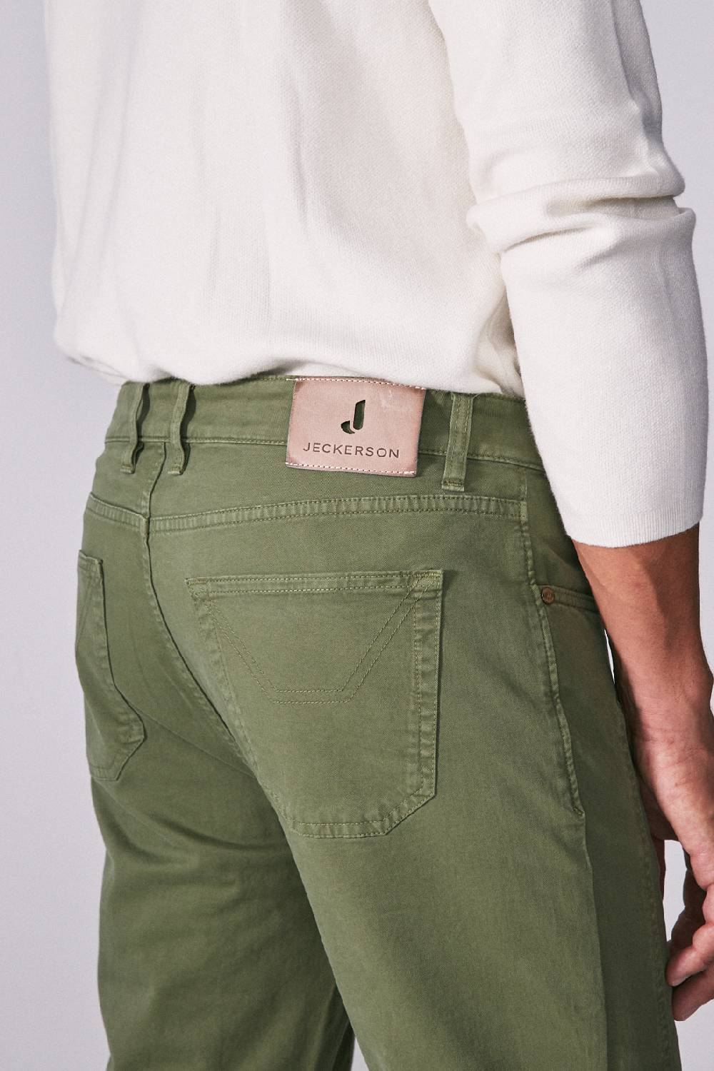 Jeckerson Pantalone slim fit con toppa Vendita Economica
