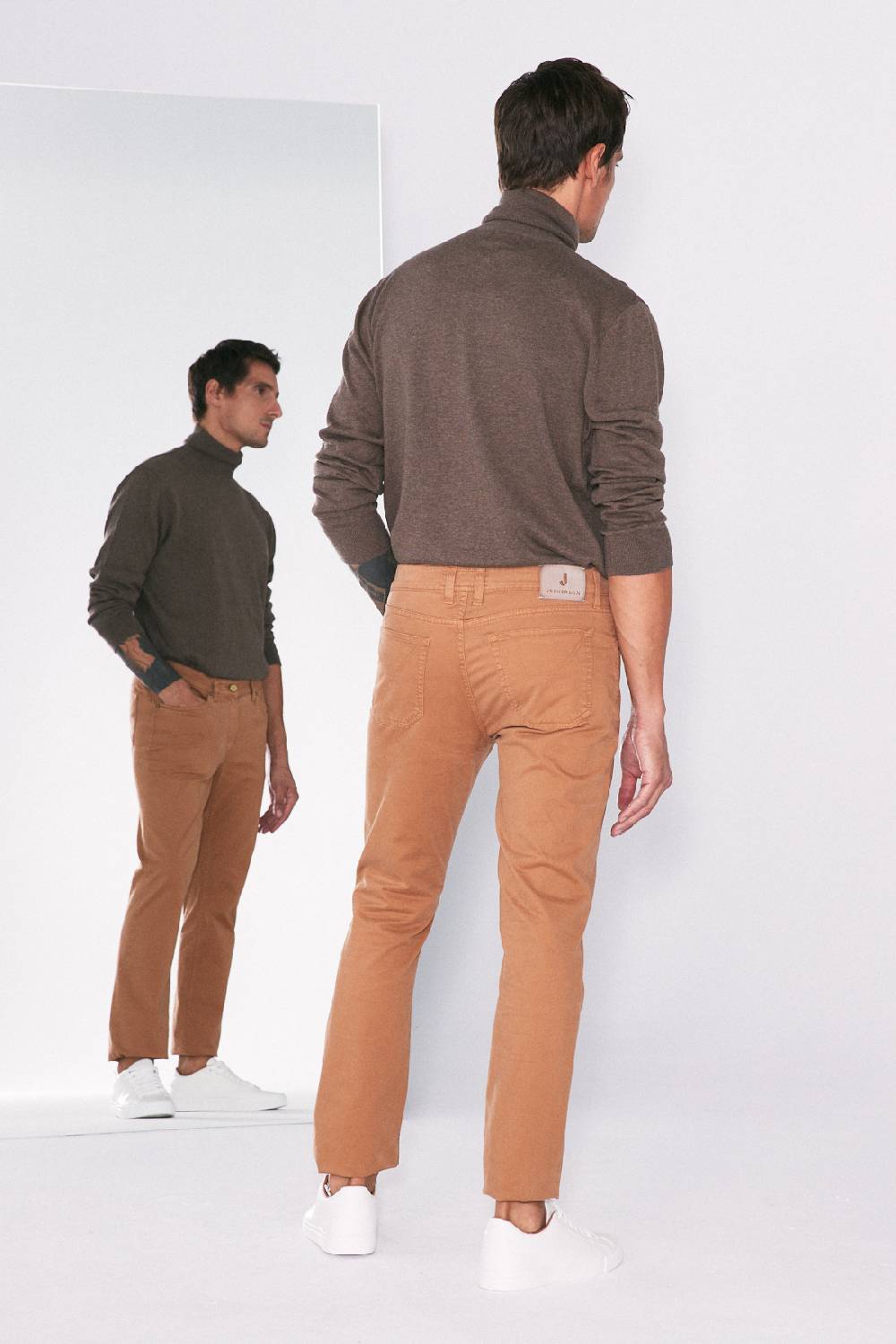 Jeckerson Pantalone slim in gabardina stretch Vendite Flash