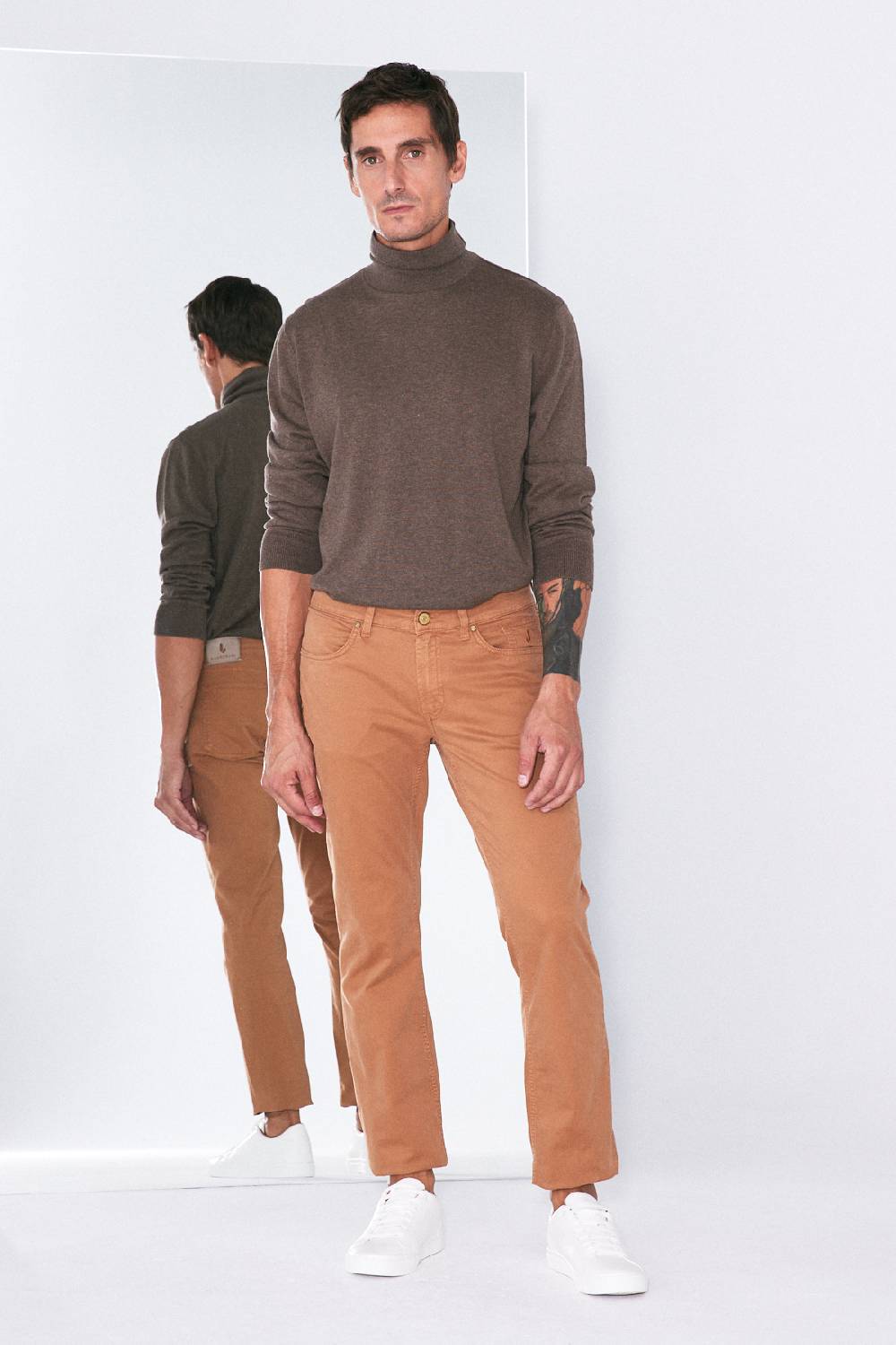 Jeckerson Pantalone slim in gabardina stretch Vendite Flash