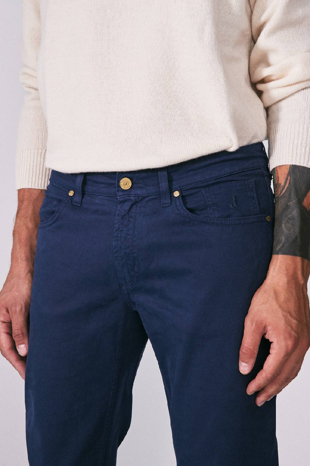 Jeckerson Pantalone slim in gabardina stretch Vendite Flash