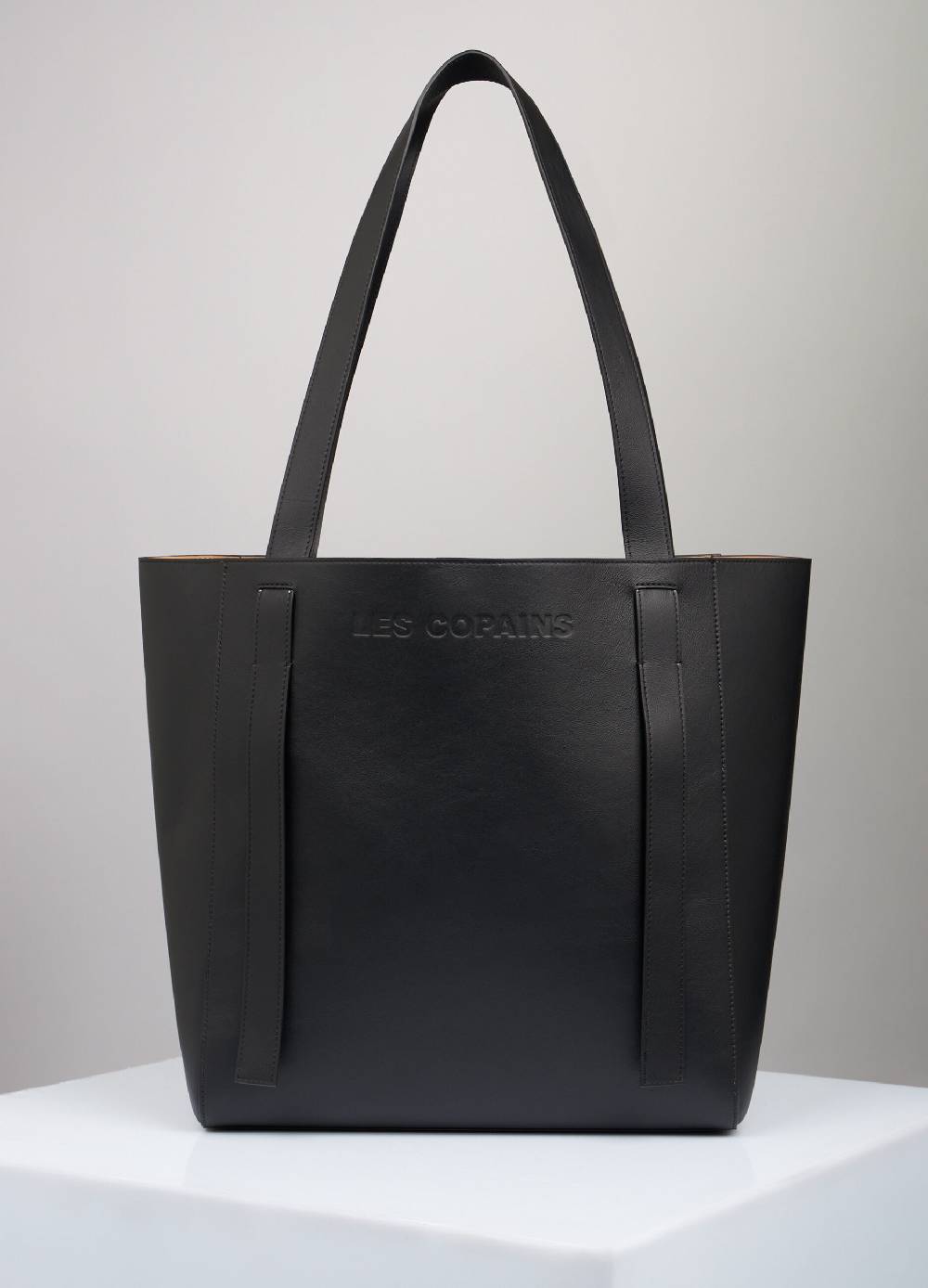 LES COPAINSTote bag in vera pelle Outlet