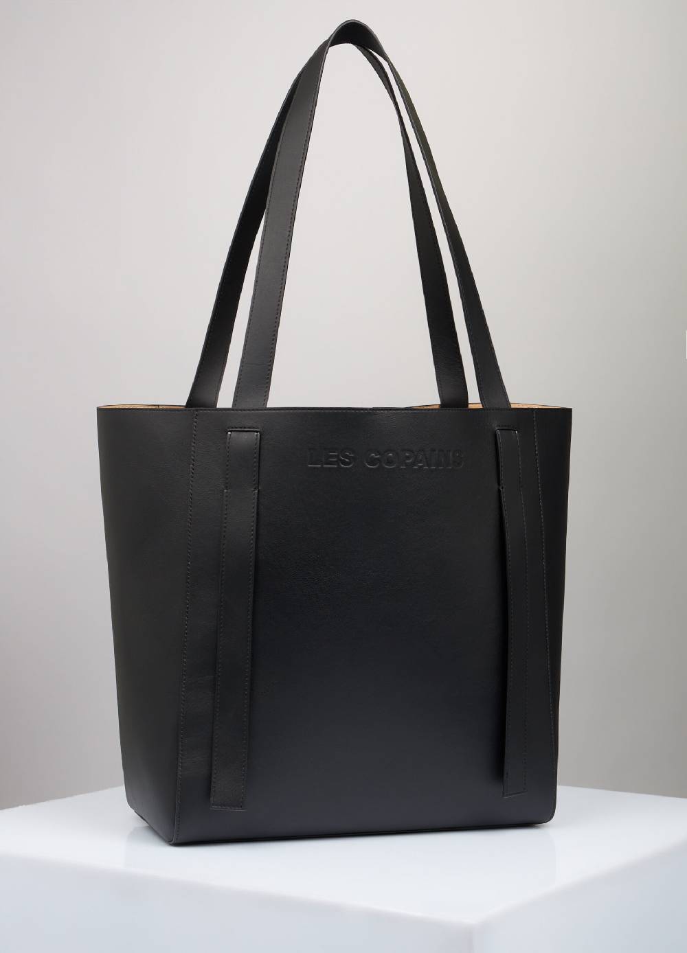 LES COPAINSTote bag in vera pelle Outlet