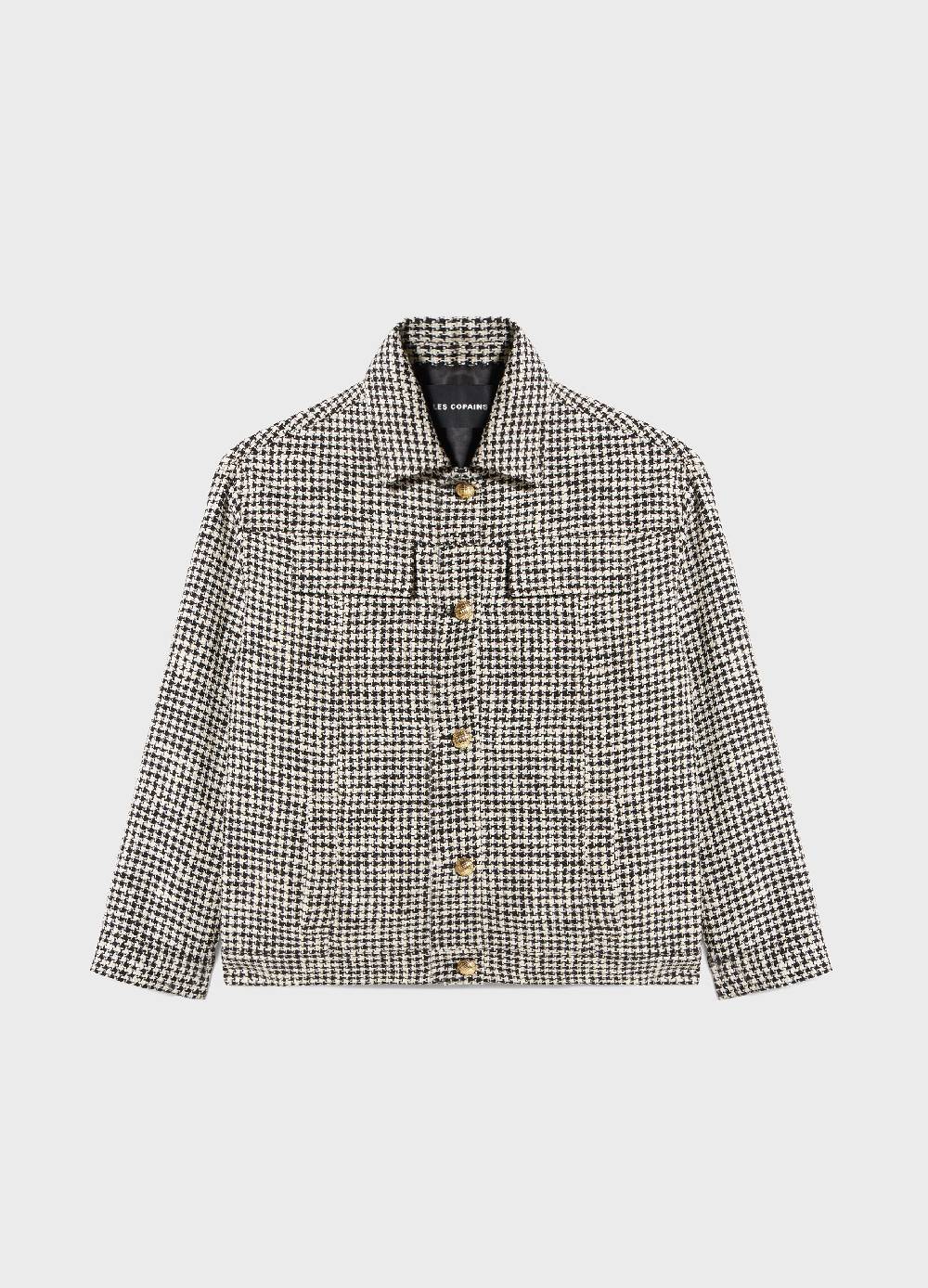LES COPAINSChore jacket motivo pied de poule 2025