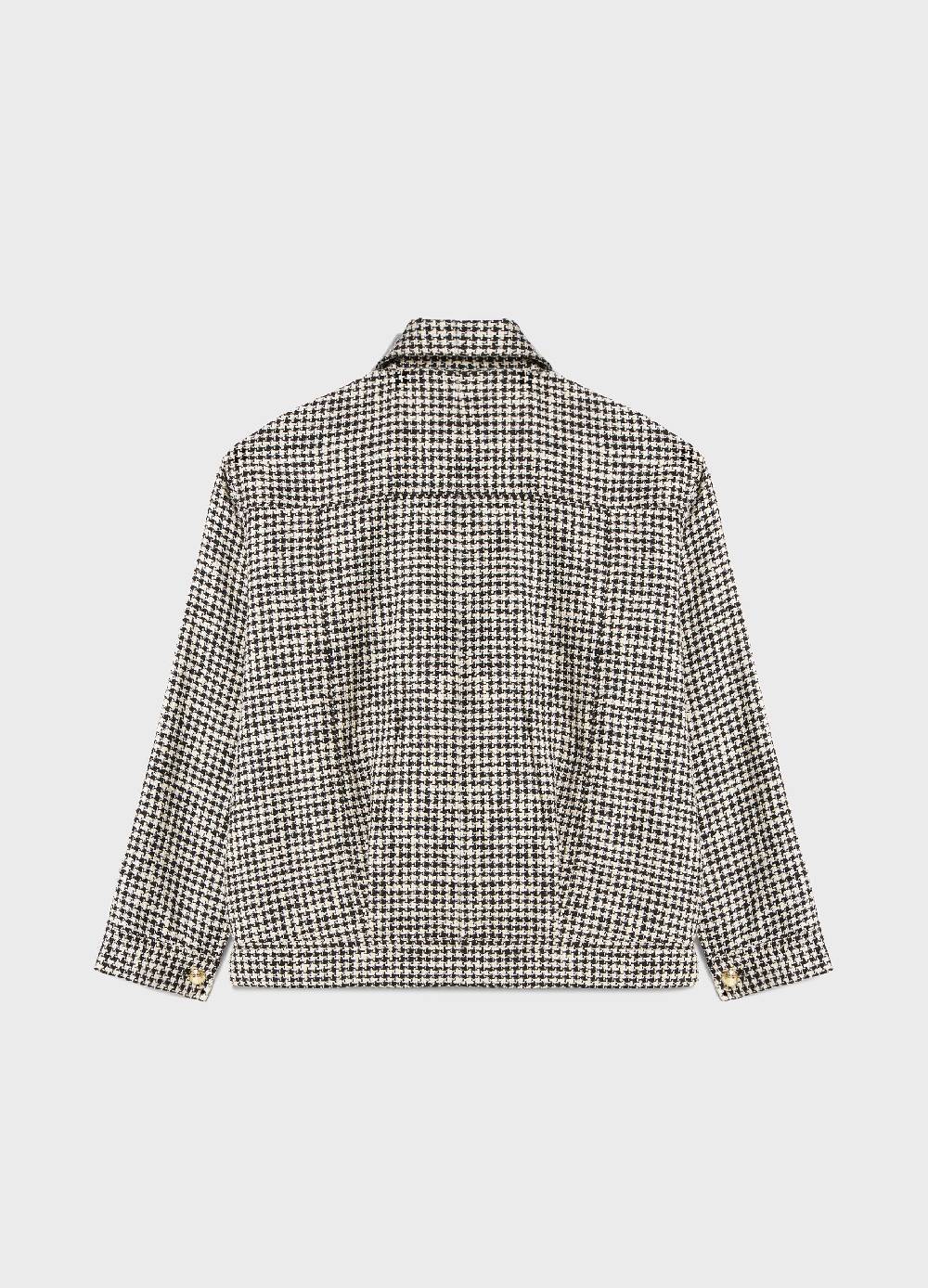 LES COPAINSChore jacket motivo pied de poule 2025