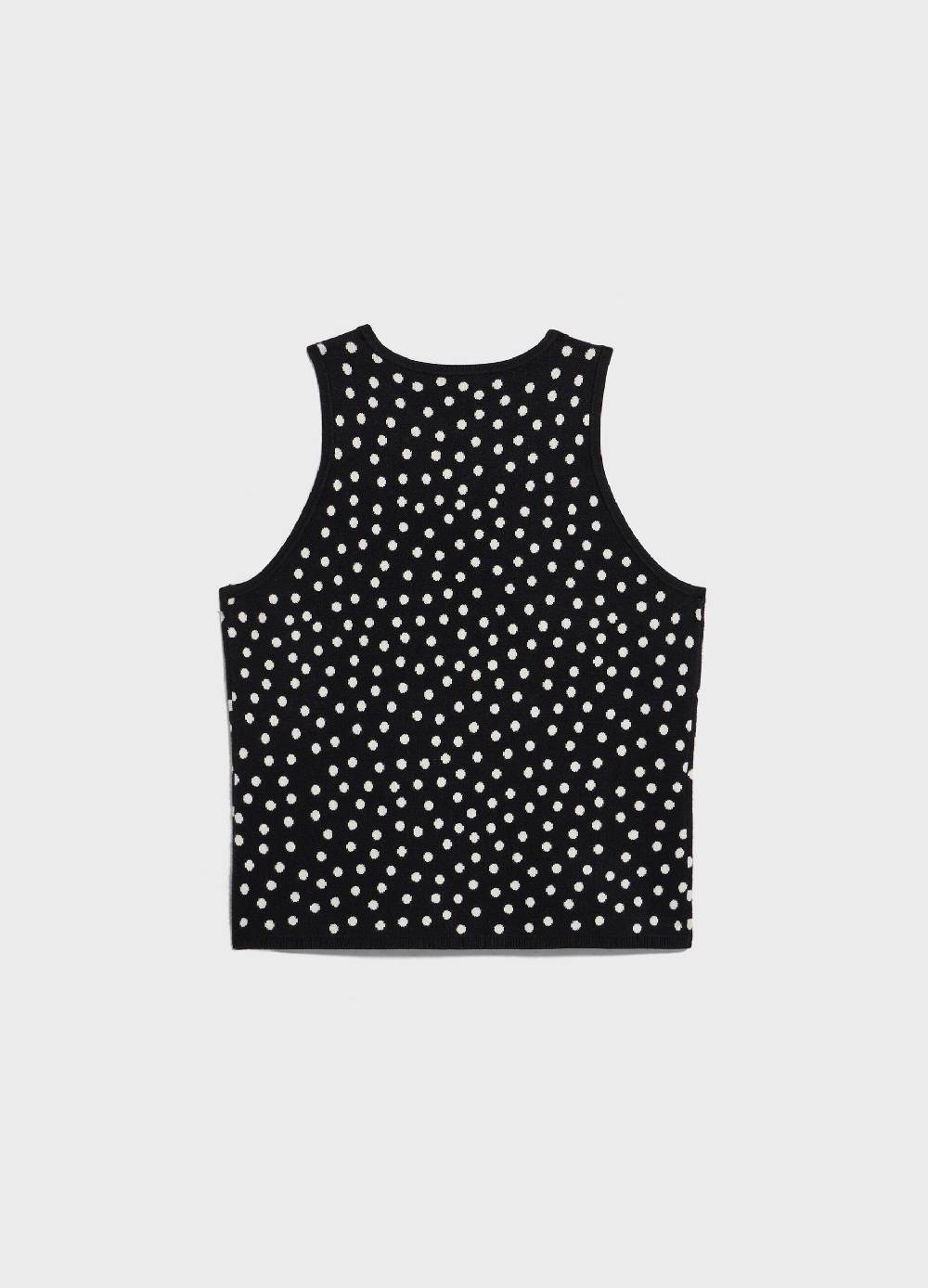 LES COPAINSTop smanicato a pois In Linea
