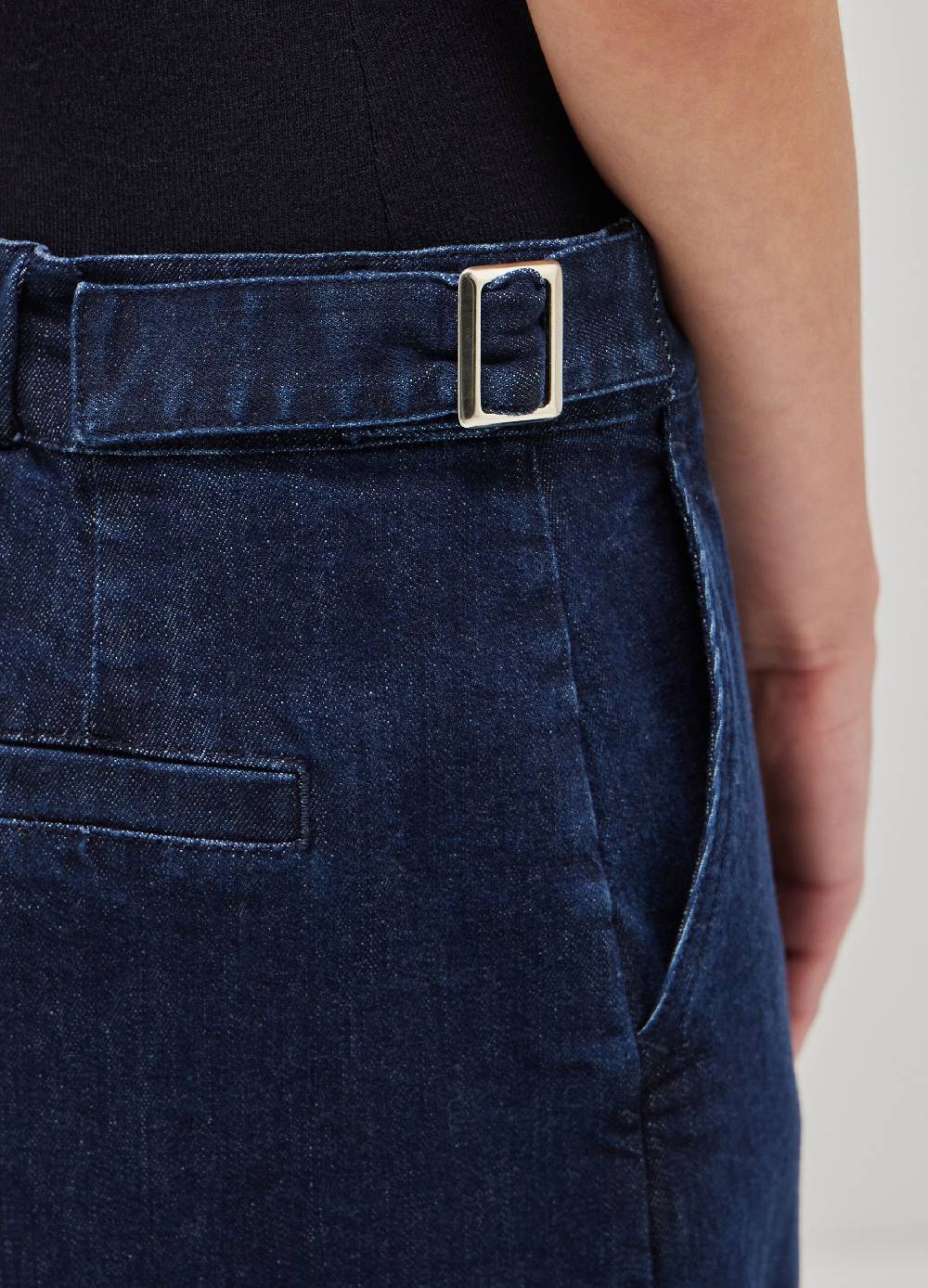 LES COPAINSGonna lunga di jeans con spacco Offerta