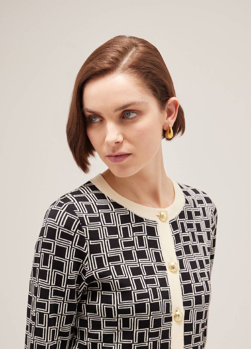 LES COPAINSCardigan tricot in puro cotone Promozione Limitata