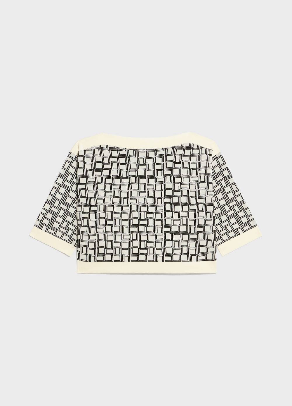 LES COPAINSMaglia tricot a maniche corte in puro cotone Shopping Online