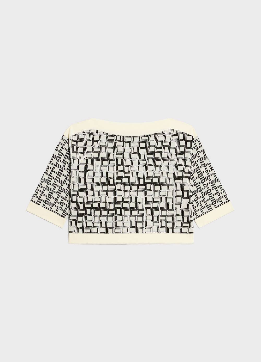 LES COPAINSMaglia tricot a maniche corte in puro cotone Shopping Online