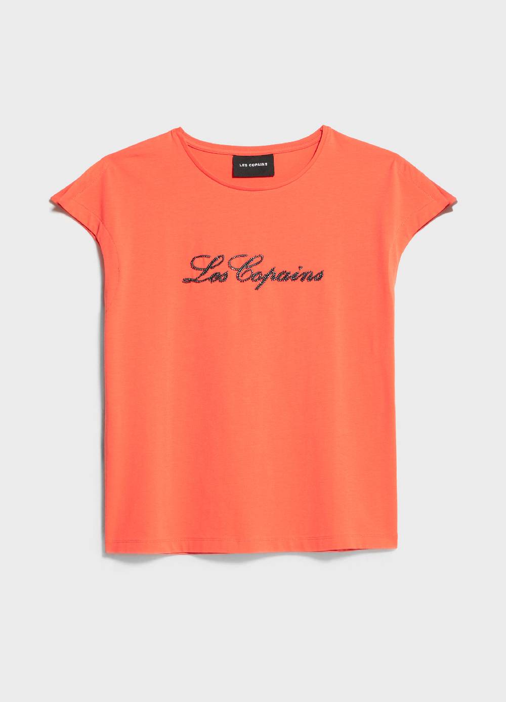 LES COPAINST-shirt con lettering ricamato Vendita Calda