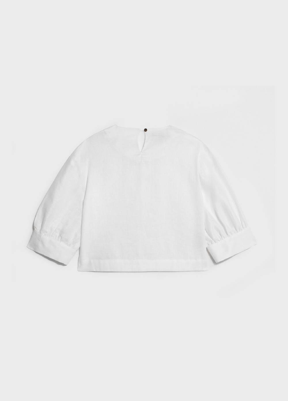 LES COPAINSBlusa a palloncino in lino Saldi Di Fabbrica