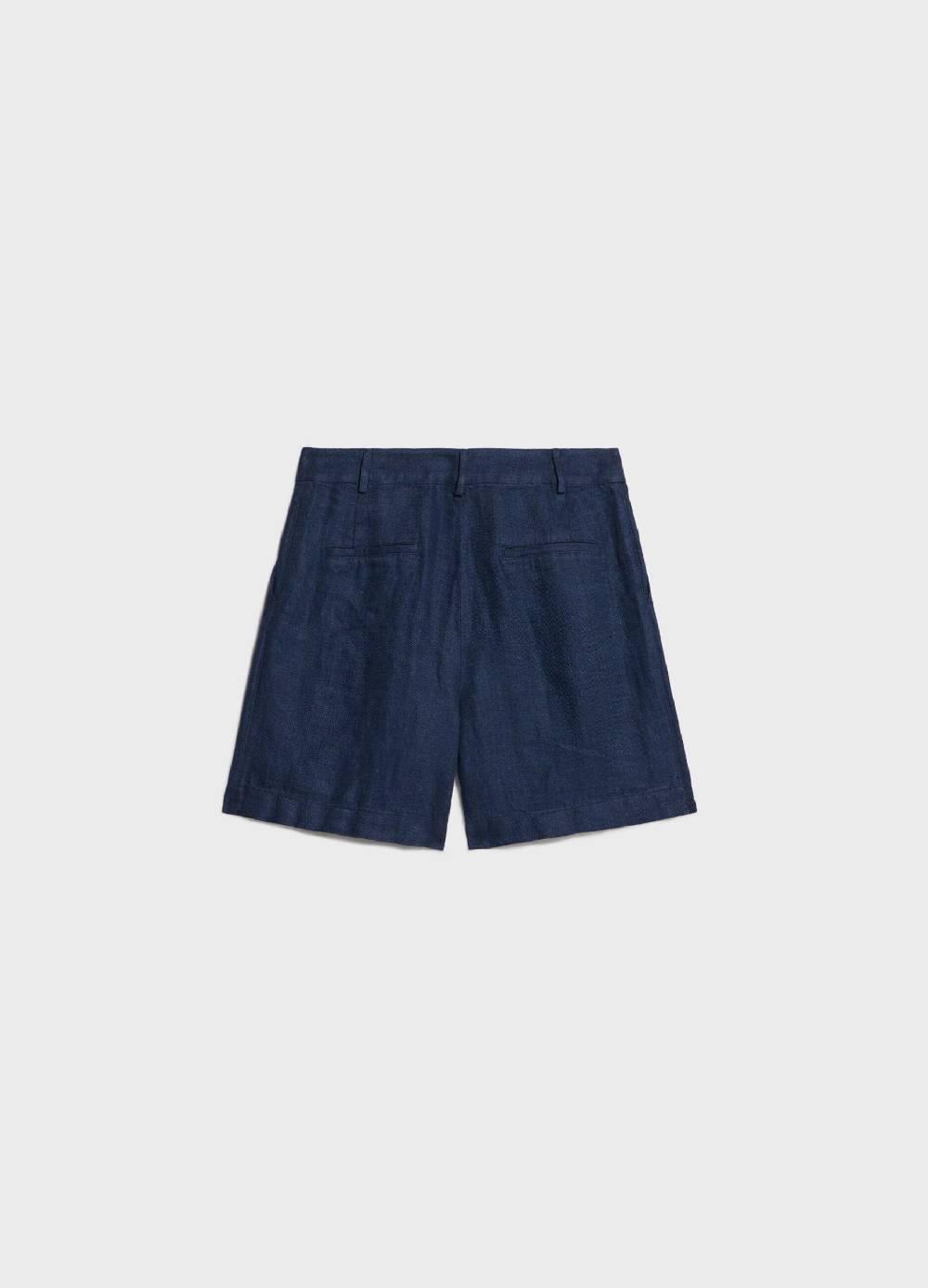 LES COPAINSPantaloni short in lino effetto denim Moda