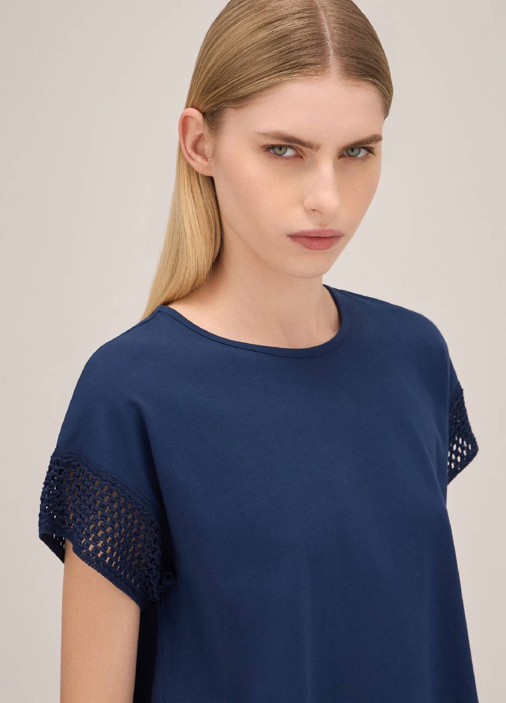 LES COPAINST-shirt con inserti a rete Italia