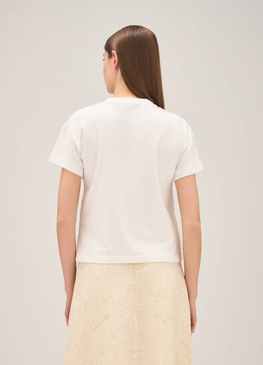 LES COPAINST-shirt in cotone con perline applicate In Linea