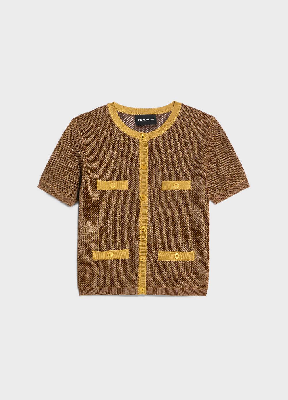 LES COPAINSCardigan tricot a maniche corte Promozione
