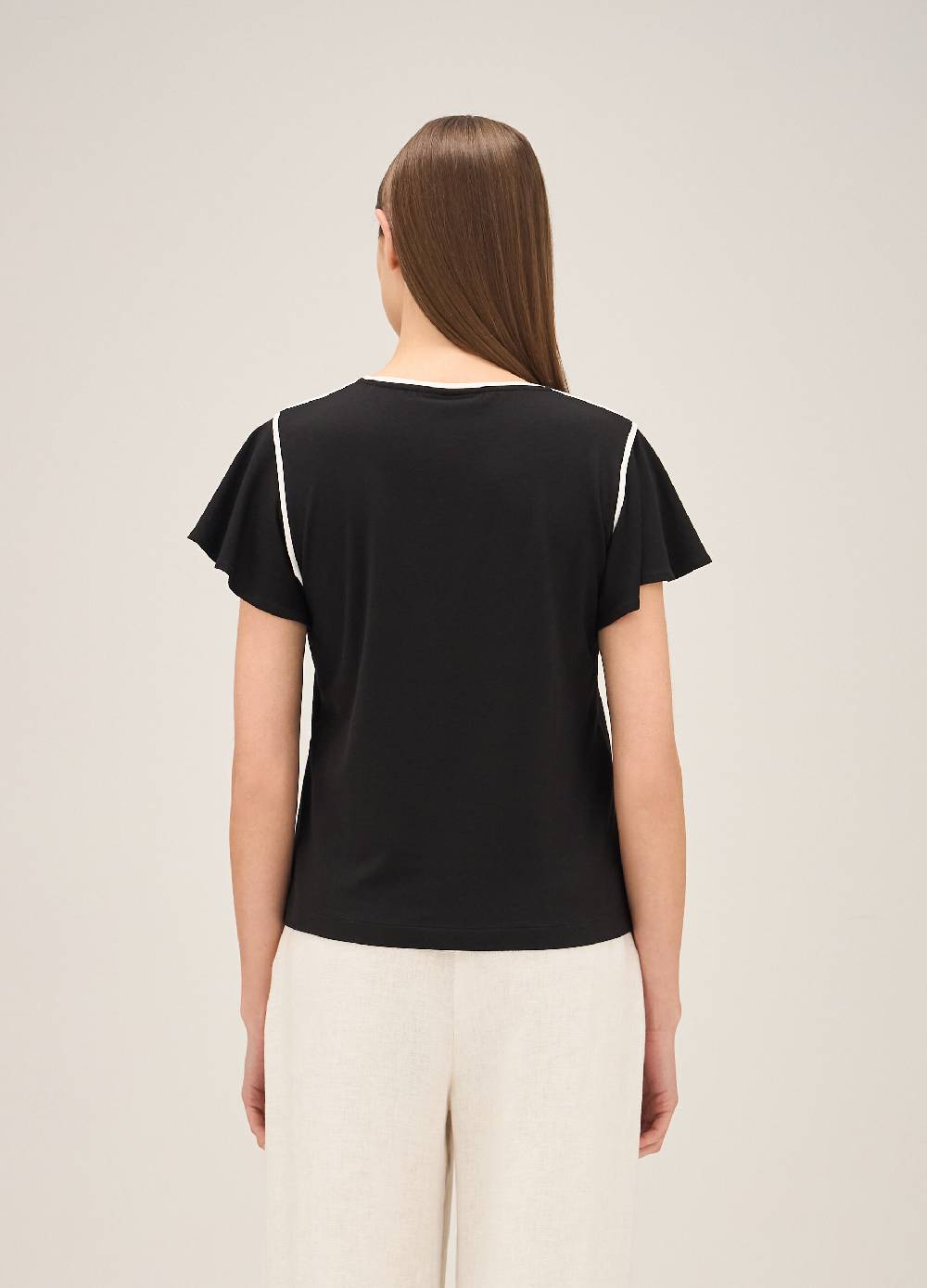 LES COPAINST-shirt con profili a contrasto Soddisfazione Garantita