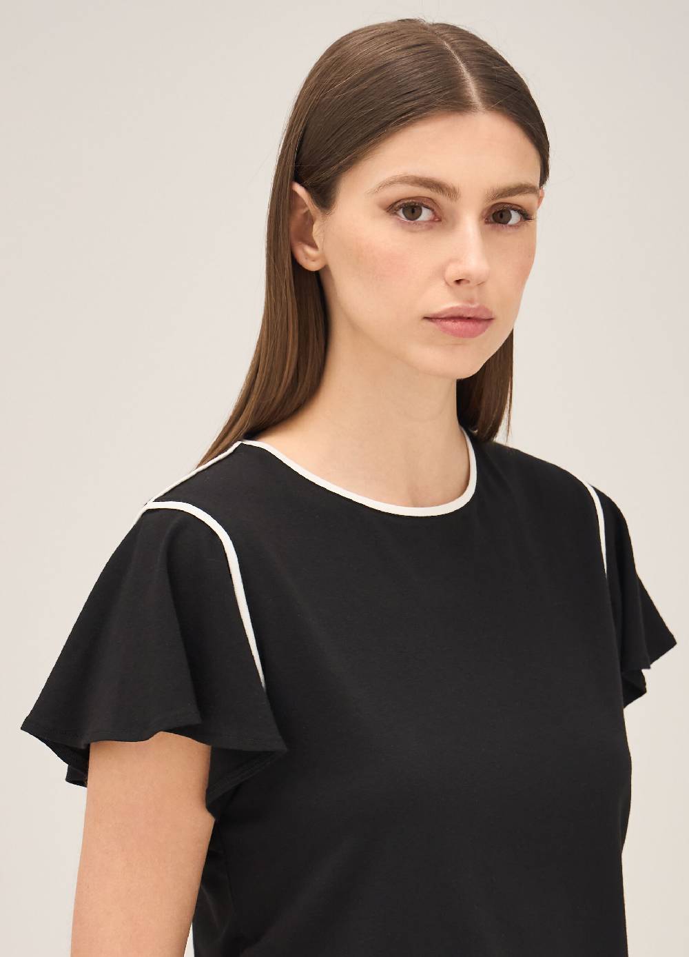LES COPAINST-shirt con profili a contrasto Soddisfazione Garantita