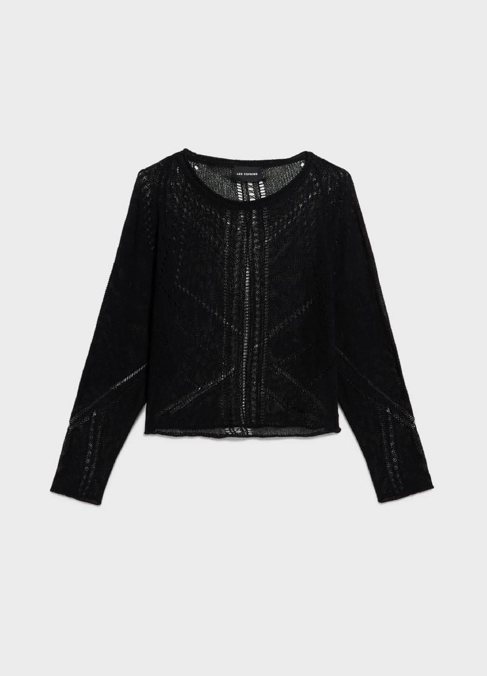 LES COPAINSMaglia tricot traforata Consegna Veloce