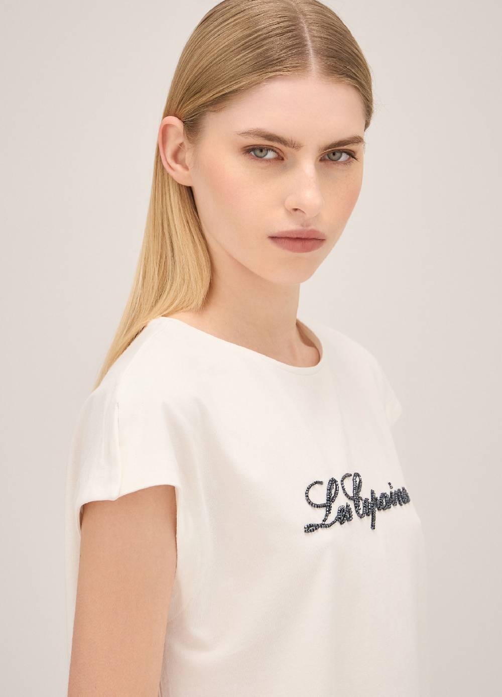LES COPAINST-shirt con lettering ricamato Fino Al -60%