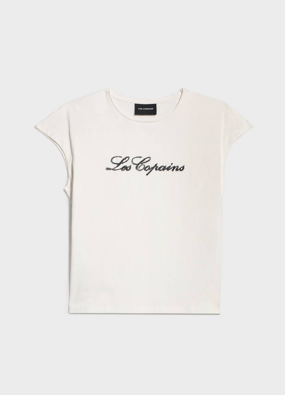 LES COPAINST-shirt con lettering ricamato Fino Al -60%