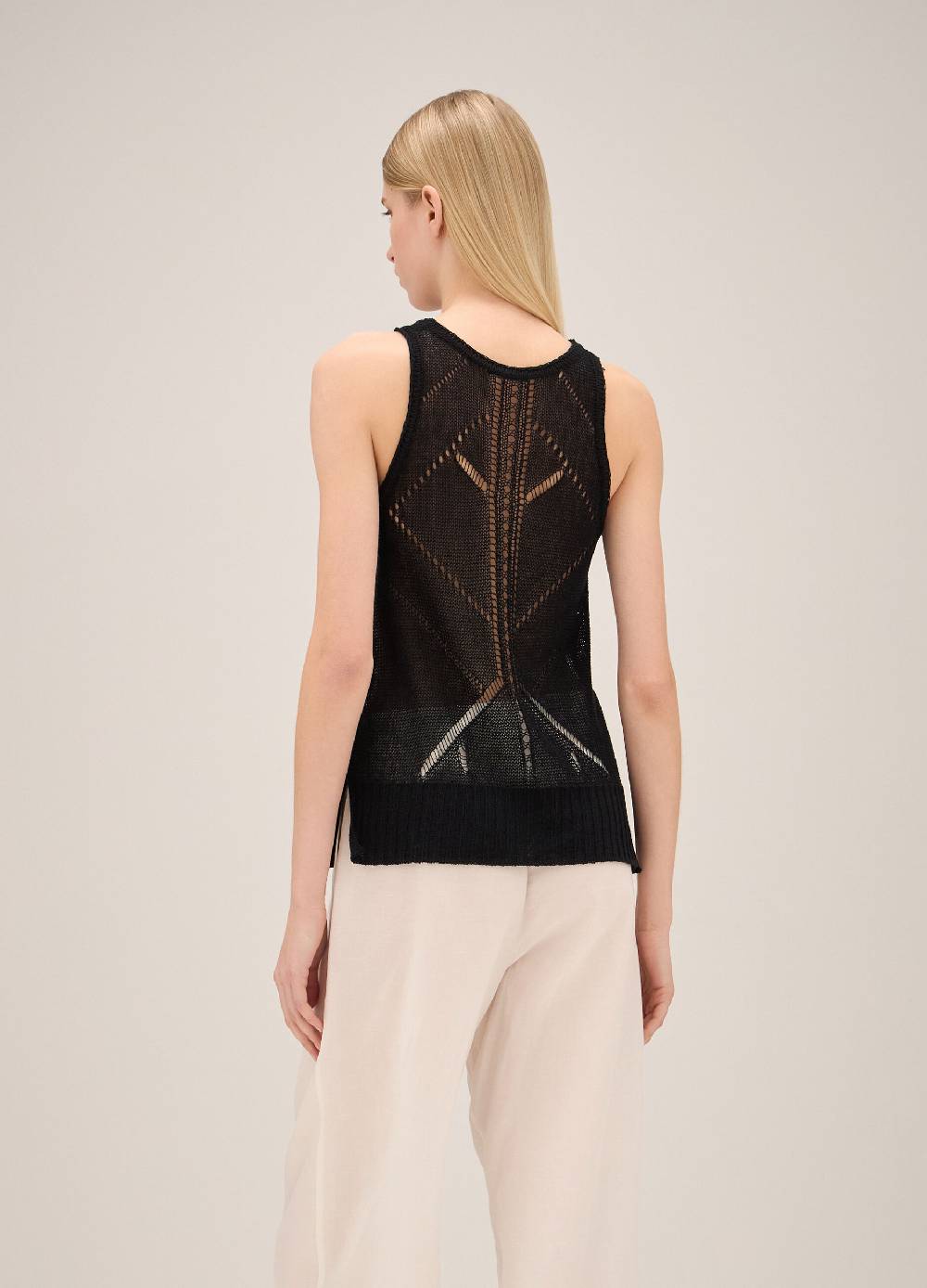 LES COPAINSCanotta tricot traforata Sottocosto
