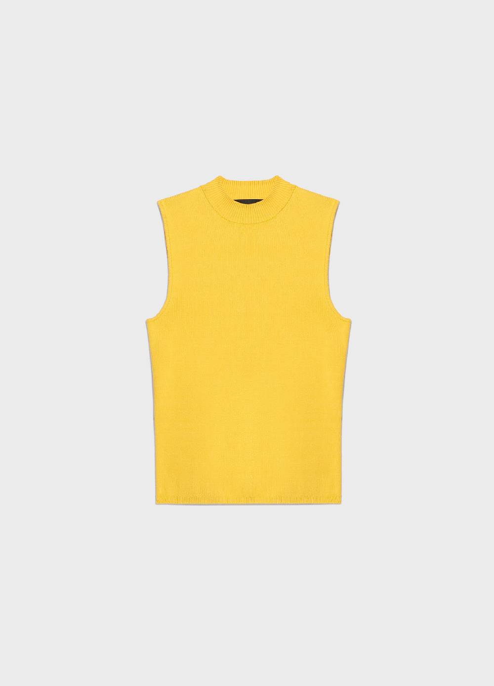 LES COPAINSTop tricot collo alto in misto viscosa Nuova