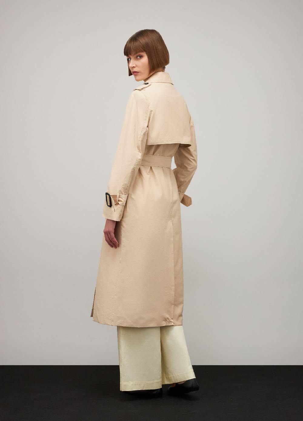 LES COPAINSTrench coat in misto cotone 2025
