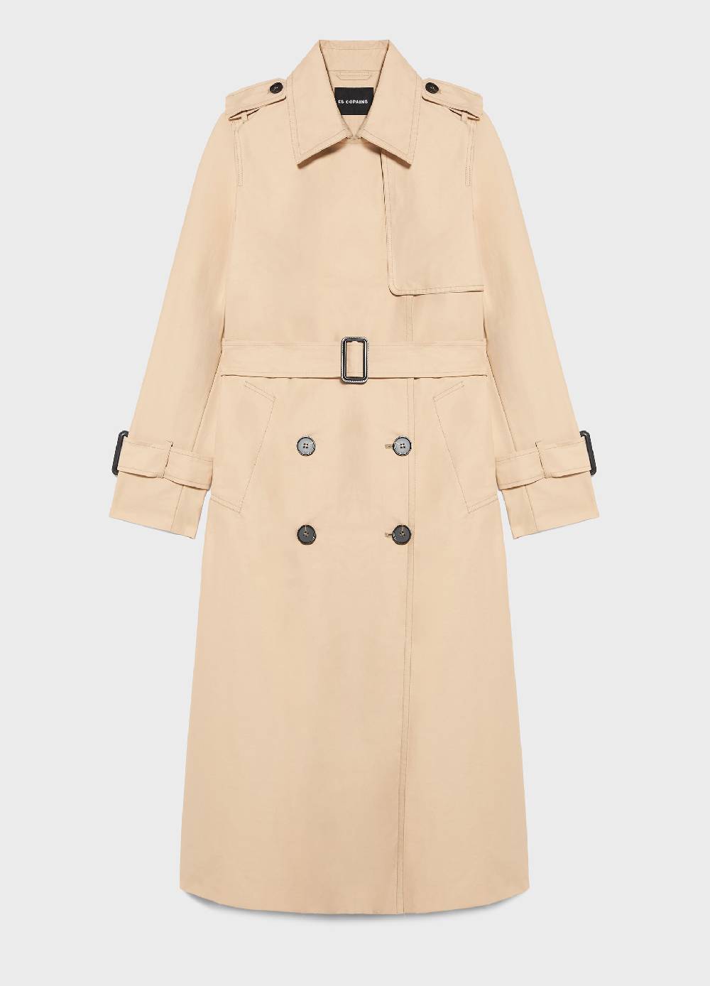 LES COPAINSTrench coat in misto cotone 2025