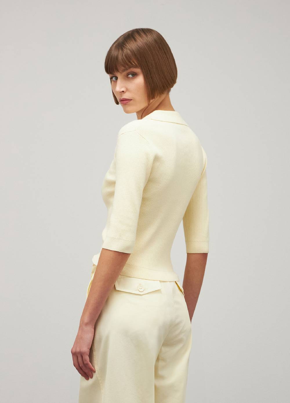 LES COPAINSMaglia tricot a costine In Linea