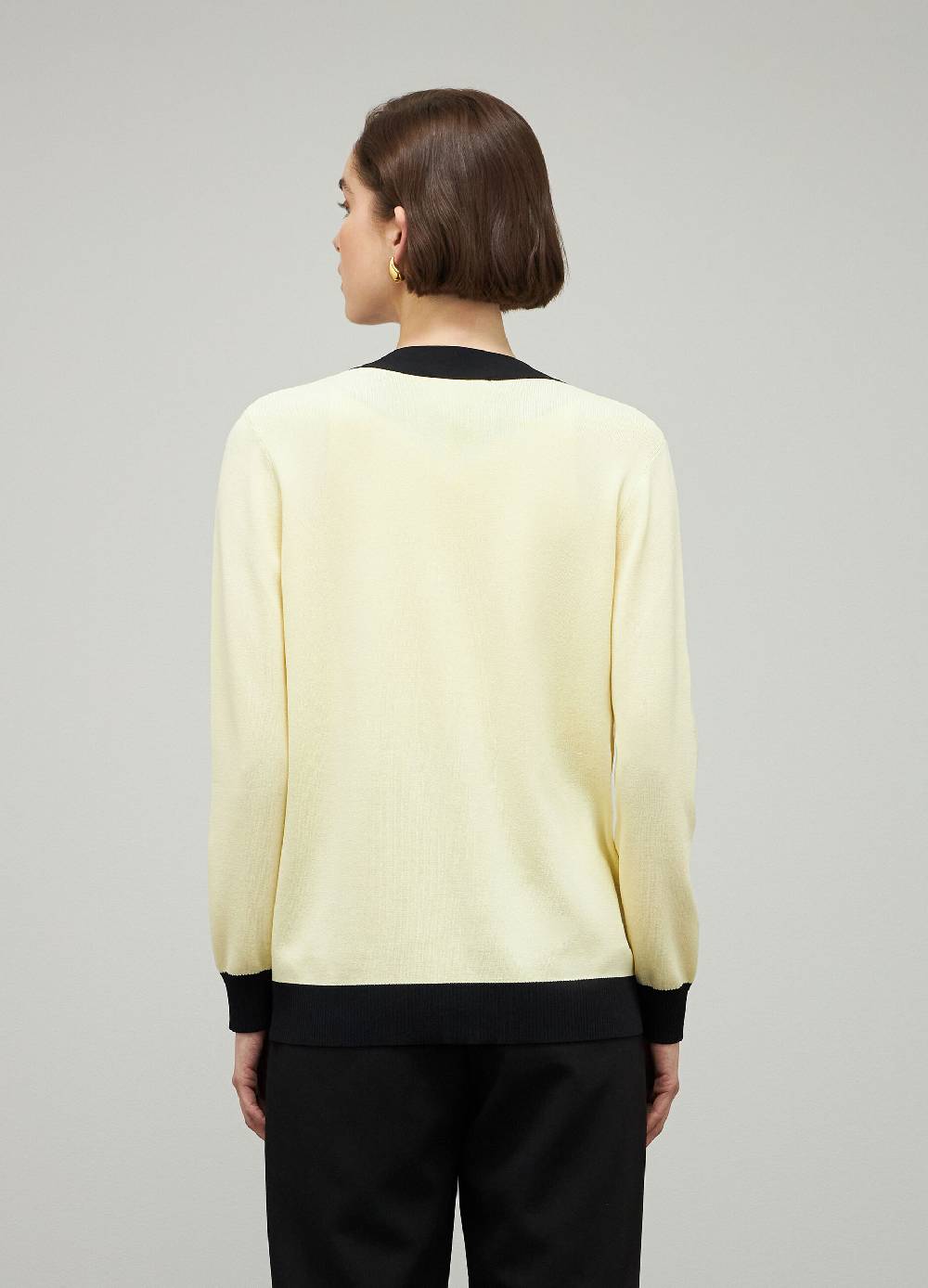 LES COPAINSCardigan tricot con scollo a V in misto viscosa Qualità