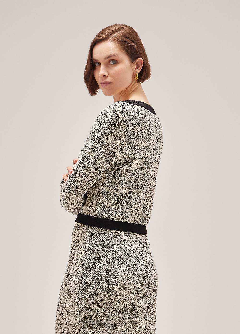 LES COPAINSCardigan tricot effetto bouclé Pezzi Unici