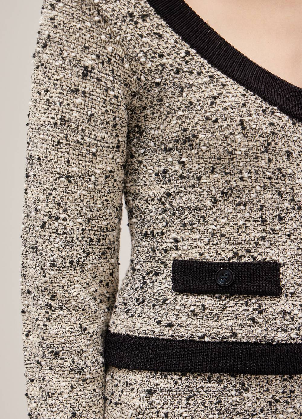 LES COPAINSCardigan tricot effetto bouclé Pezzi Unici