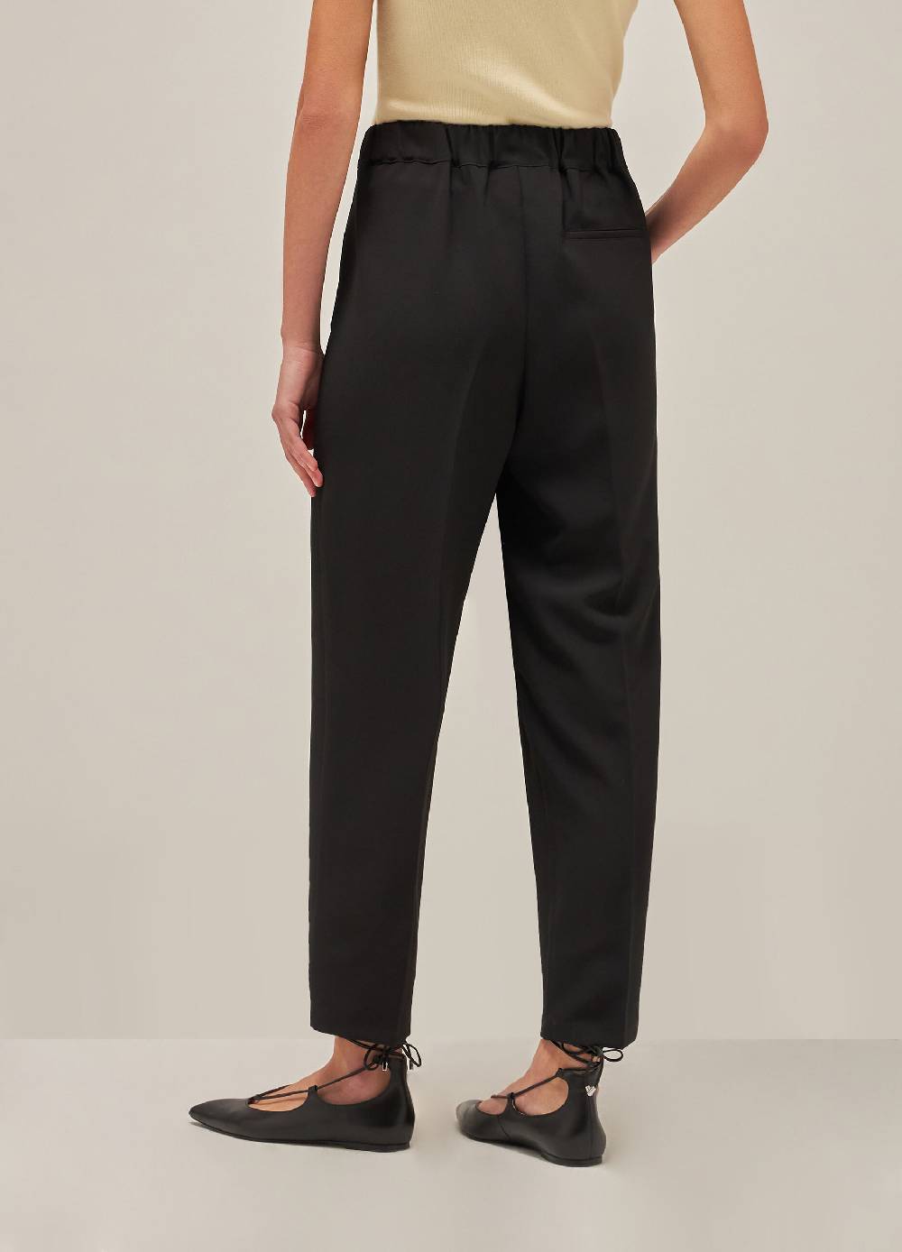 LES COPAINSPantaloni slouchy con elastico Acquista Ora