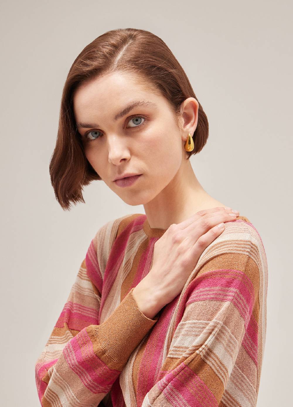 LES COPAINSMaglione tricot a righe Sottocosto