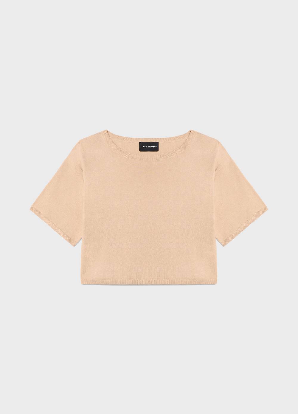 LES COPAINSMaglia tricot a maniche corte in seta e cotone Convenienza