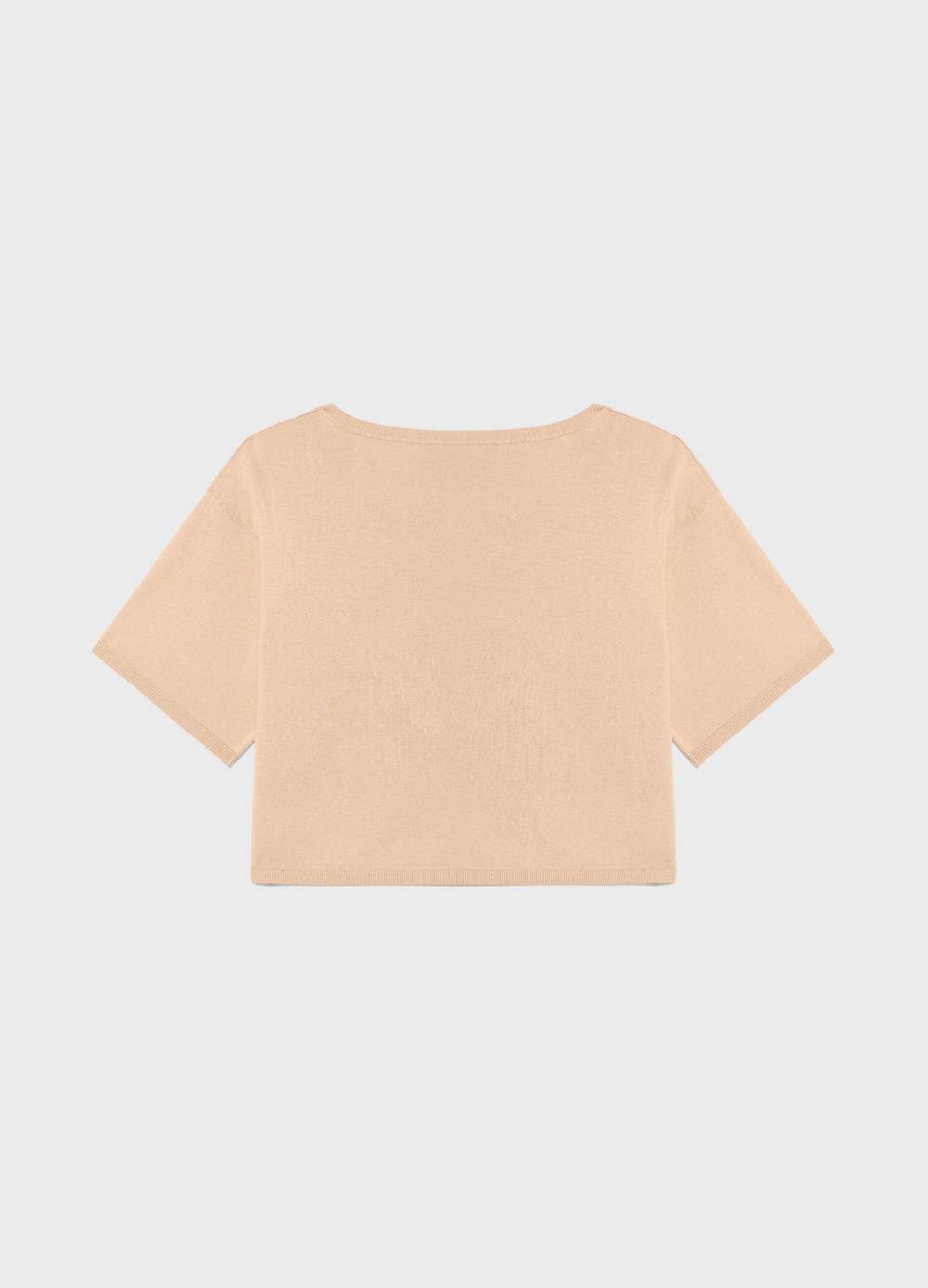 LES COPAINSMaglia tricot a maniche corte in seta e cotone Convenienza
