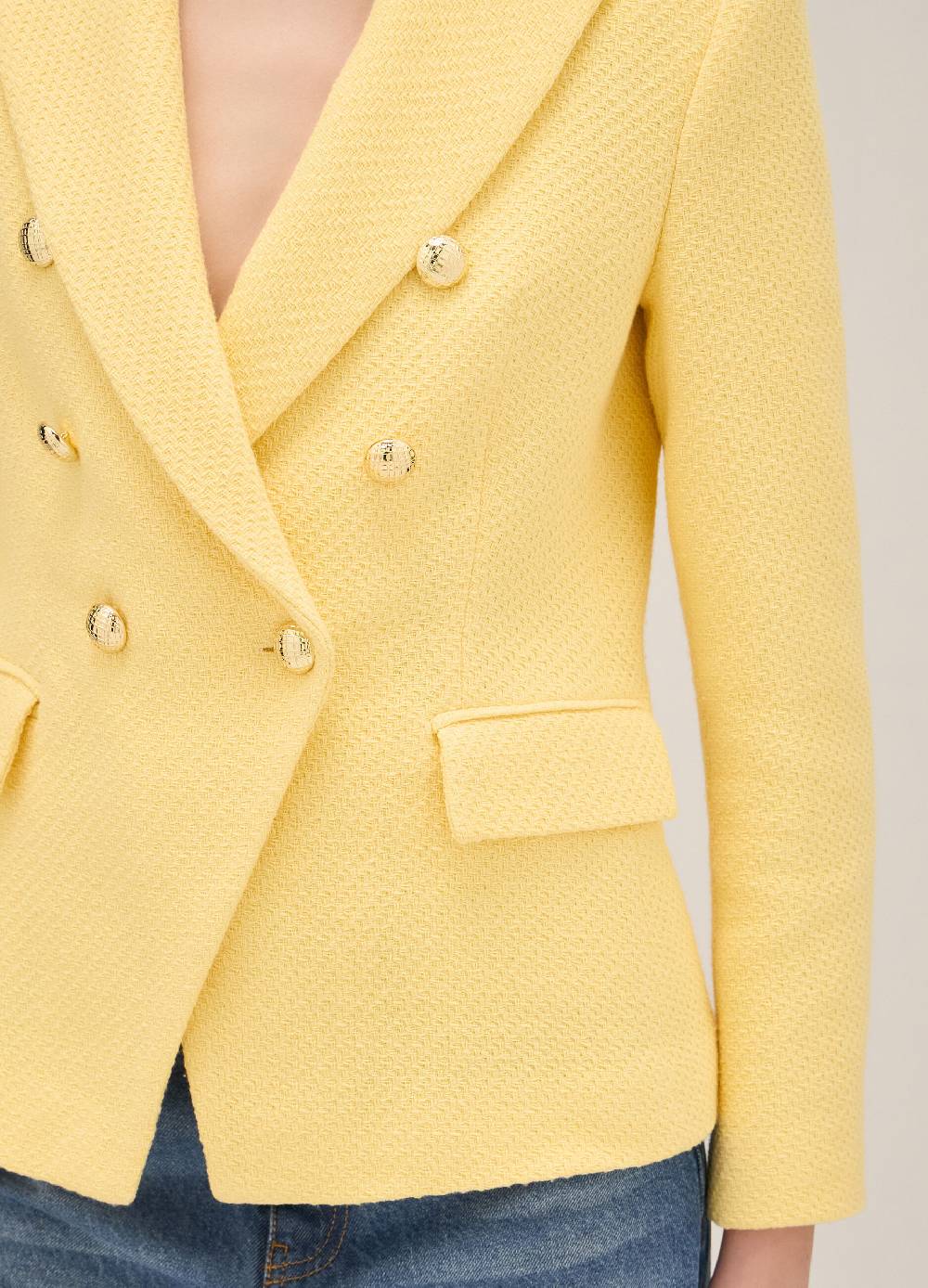 LES COPAINSBlazer doppiopetto in misto cotone Economico