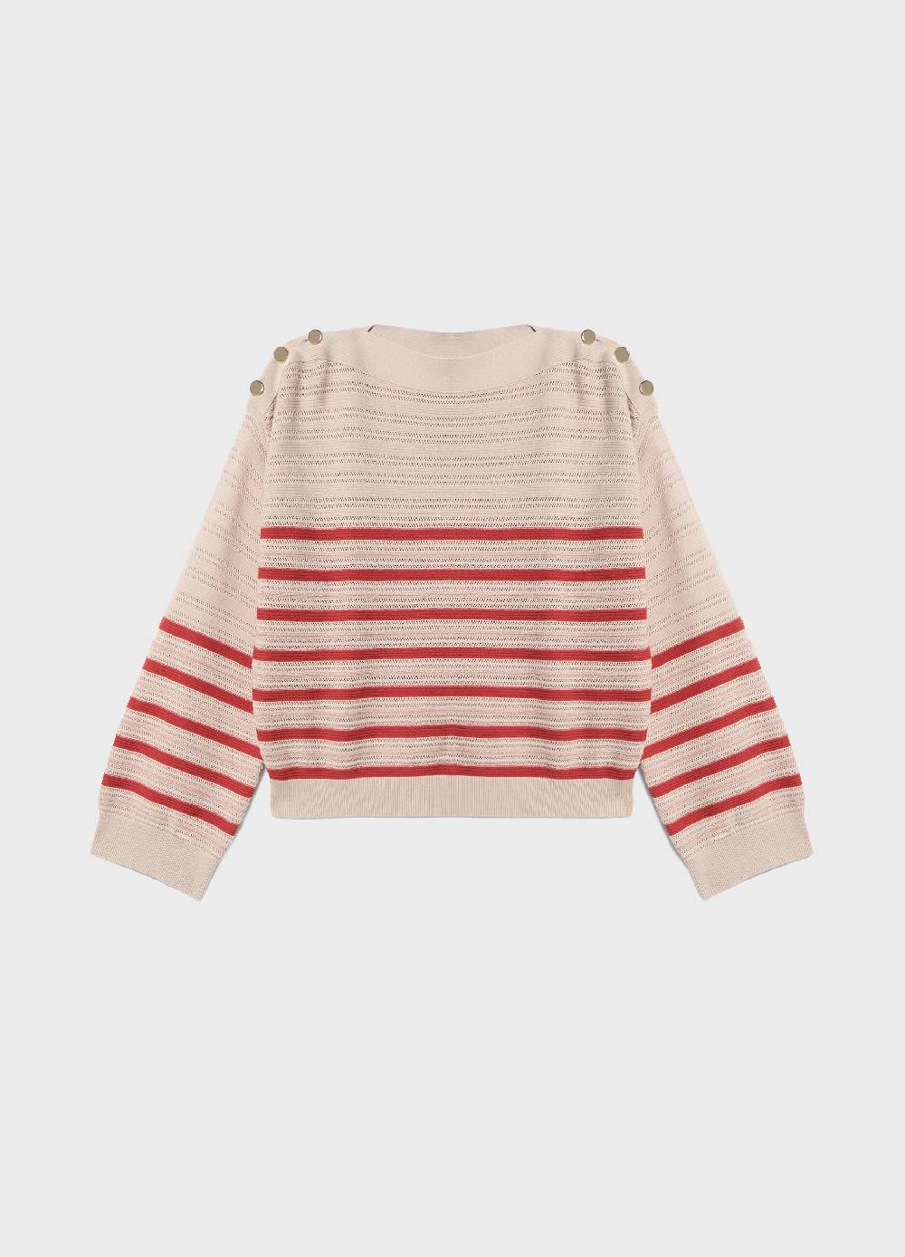LES COPAINSMaglione tricot mix di punti In Vendita