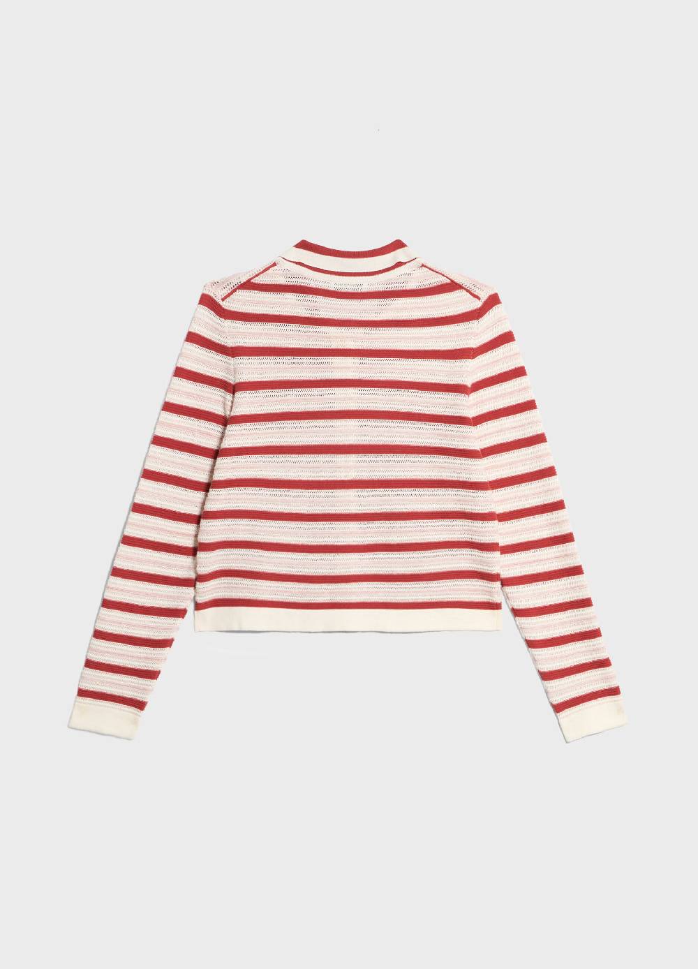 LES COPAINSCardigan tricot in cotone a righe Saldi