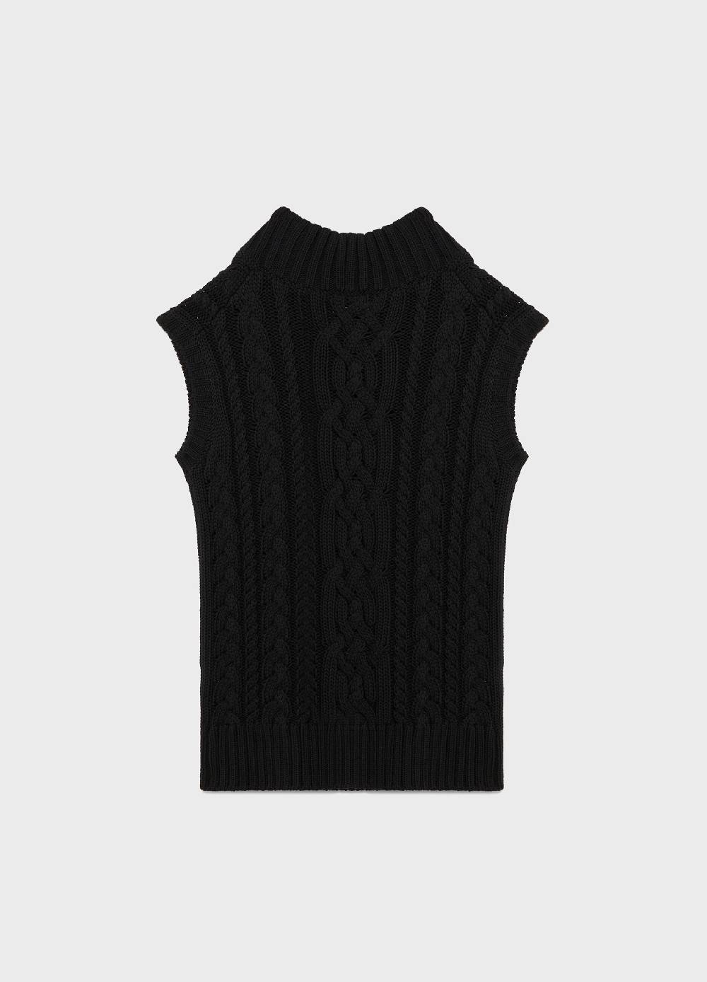 LES COPAINSGilet tricot a trecce Saldi Di Fabbrica