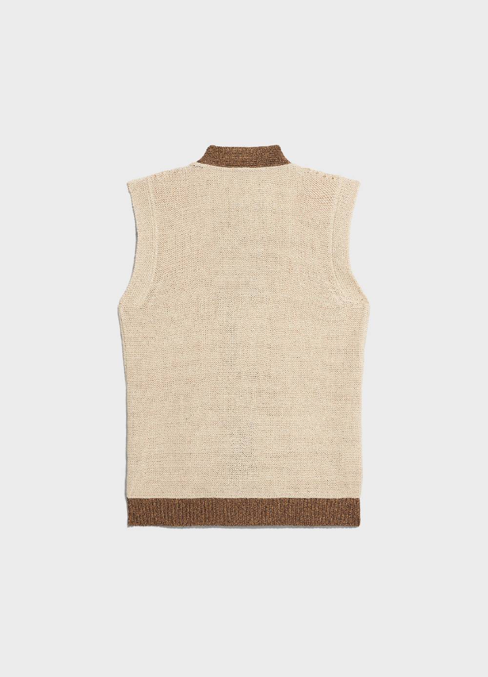LES COPAINSGilet tricot in misto cotone Negozio