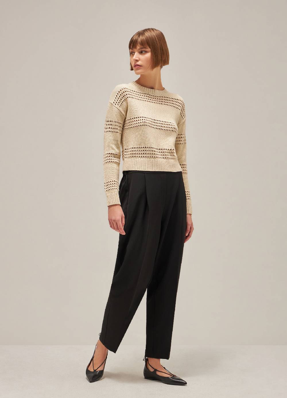 LES COPAINSMaglione tricot in seta e cotone